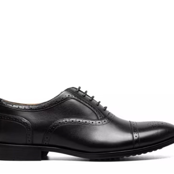 NIB Florsheim Black Smooth Leather Oxfords Black Size 9.5W main image 6